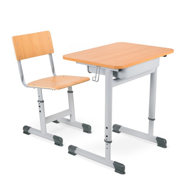 Set mobilier scolar reglabil, culoare fag