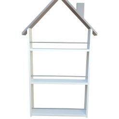 Raft biblioteca tip casuta, Montessori, gri